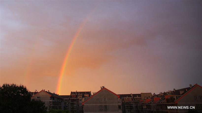 Arco-íris se forma em Beijing e imagens viralizam nas mídias sociais