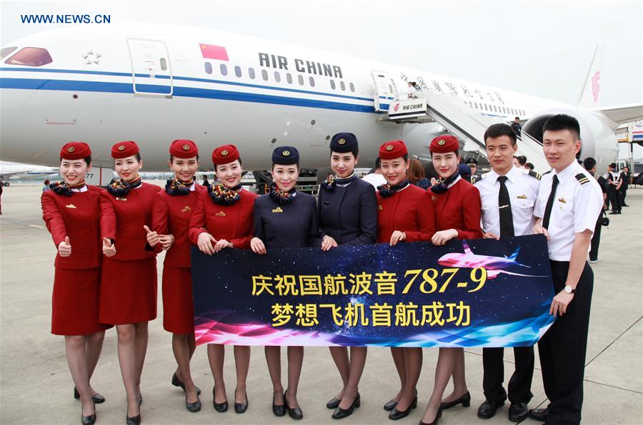 Avi?o Boeing 787-9 da Air China faz 1o voo