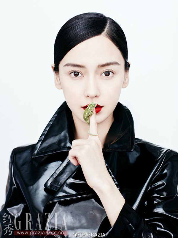 Atriz chinesa Yang Ying posa para revista 