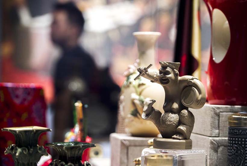 Pe?as culturais criativas expostas em museu de Hubei