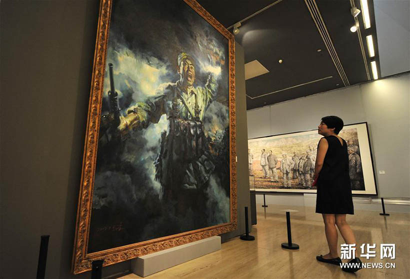 Exibi??o de obras artísticas é realizada em Beijing para celebrar aniversário do Partido Comunista da China