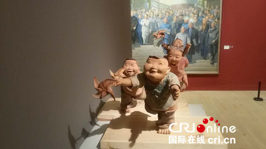 Exibi??o de obras artísticas é realizada em Beijing para celebrar aniversário do Partido Comunista da China