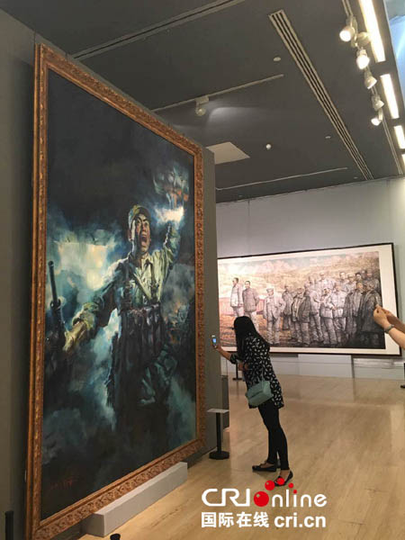 Exibi??o de obras artísticas é realizada em Beijing para celebrar aniversário do Partido Comunista da China