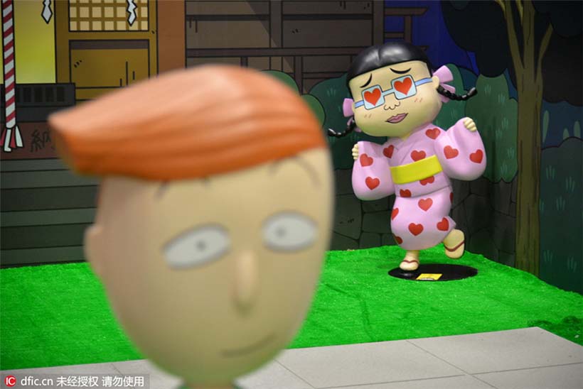 Exposi??o do 25o aniversário da “Chibi Maruko-chan” realizada em Macau