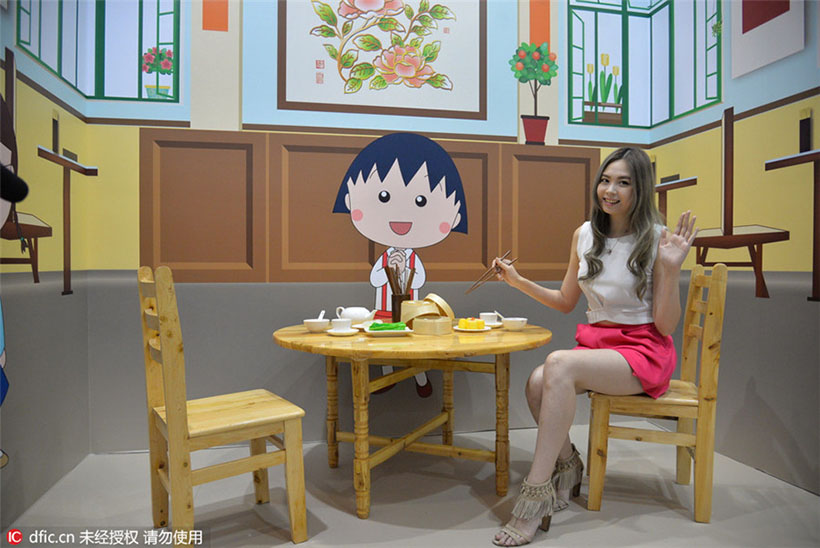 Exposi??o do 25o aniversário da “Chibi Maruko-chan” realizada em Macau