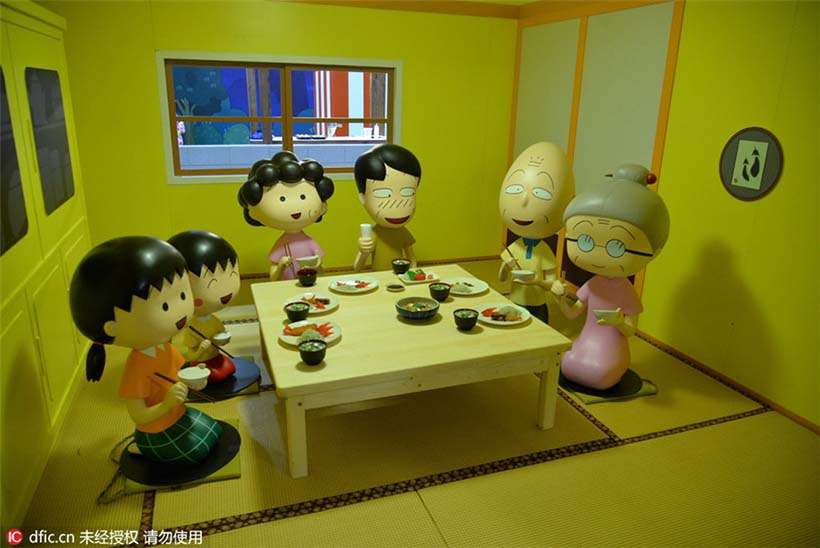 Exposi??o do 25o aniversário da “Chibi Maruko-chan” realizada em Macau