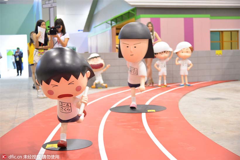 Exposi??o do 25o aniversário da “Chibi Maruko-chan” realizada em Macau