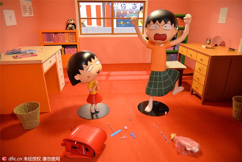Exposi??o do 25o aniversário da “Chibi Maruko-chan” realizada em Macau