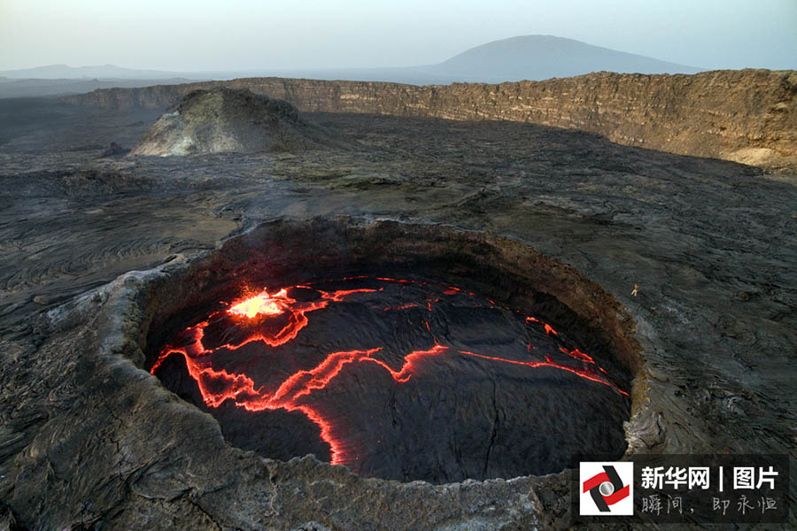 Vulc?o Erta Ale da Etiópia entra em erup??o