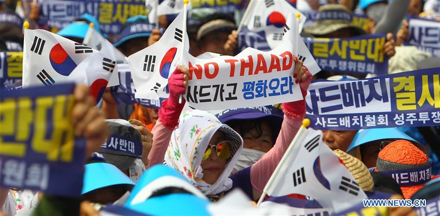 Mais de 2 mil sul-coreanos protestam contra implanta??o do THAAD