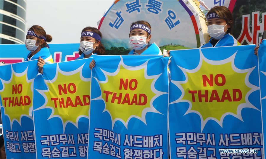 Mais de 2 mil sul-coreanos protestam contra implanta??o do THAAD