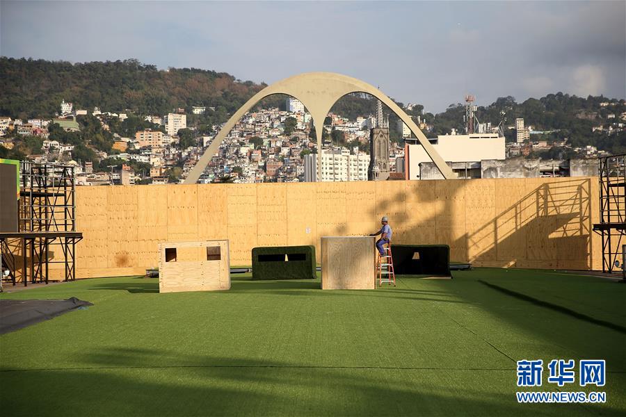 Sambódromo no Rio se transforma em estádio olímpico