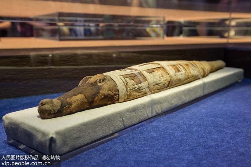 Antiga civiliza??o egípcia e dinastia Han da China em exposi??o em Nanjing