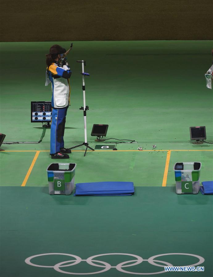 Atiradoras chinesas conquistam prata e bronze em carabina três posi??es a 50m