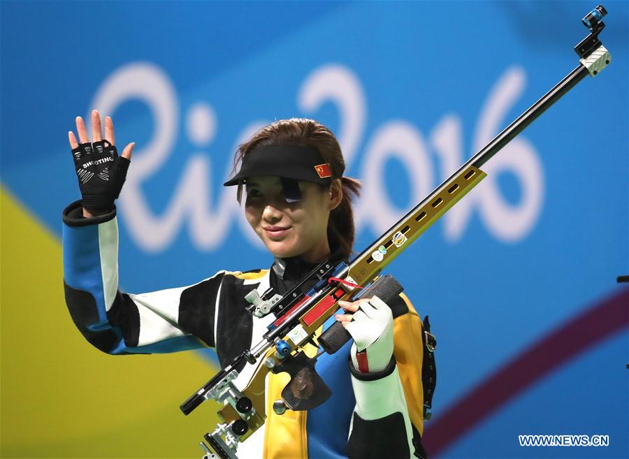 Atiradoras chinesas conquistam prata e bronze em carabina três posi??es a 50m