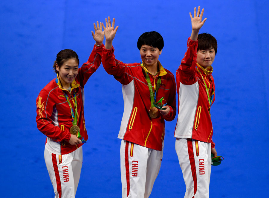 Rio 2016: Equipe feminina chinesa de tênis de mesa conquista o ouro