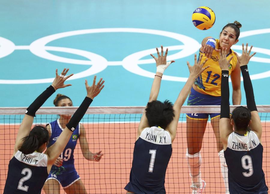 Olimpíadas: China bate Brasil nas quartas de final do voleibol feminino