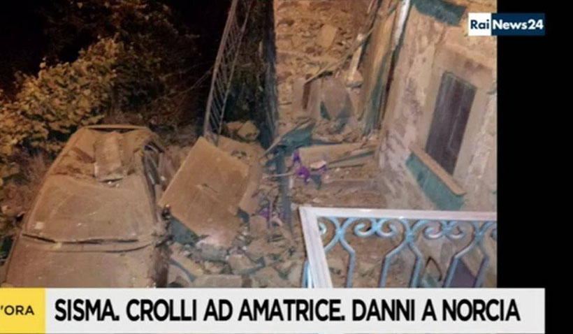 Forte terremoto atinge centro da Itália