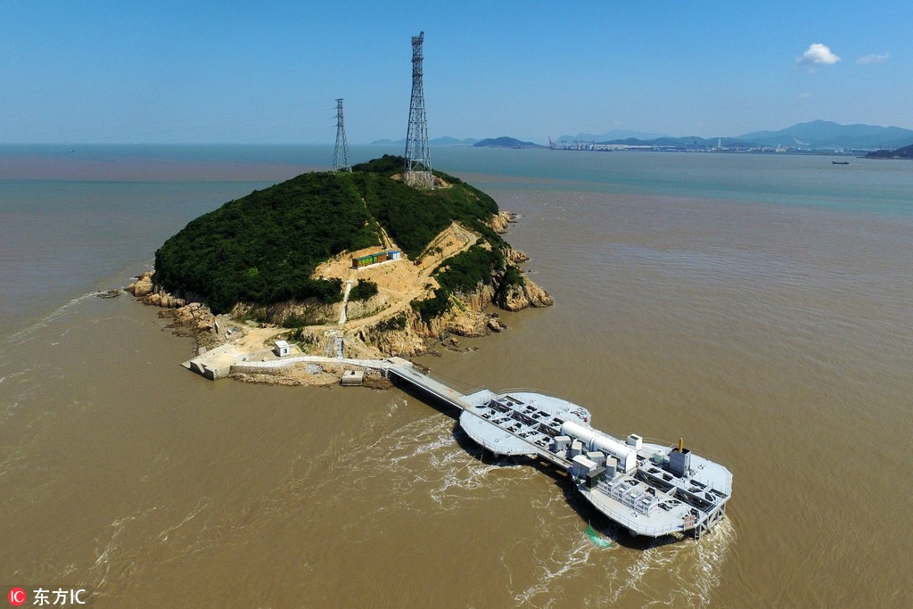 Testes da maior esta??o de energia das marés foram realizados com sucesso em Zhoushan
