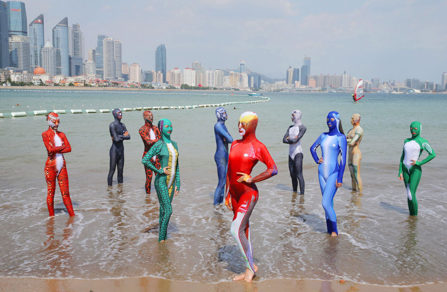 Qingdao lan?a nova vers?o do “facekini”