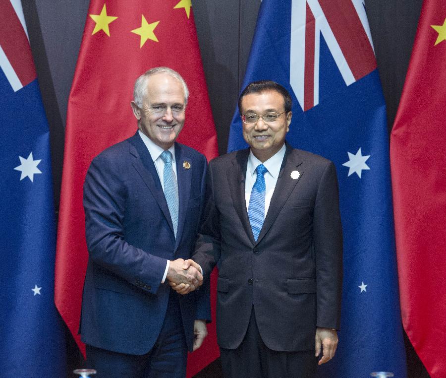 Premiê chinês quer apoio australiano para expans?o de consenso entre Beijing e ASEAN