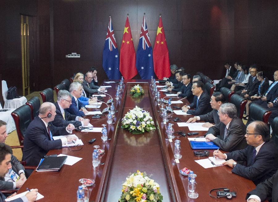 Premiê chinês quer apoio australiano para expans?o de consenso entre Beijing e ASEAN