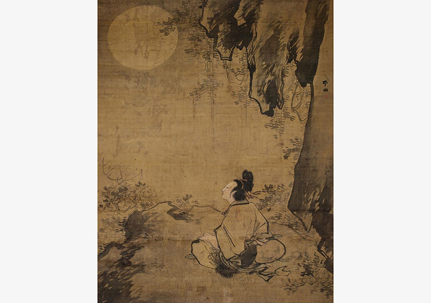 Deusa da lua chinesa nos olhos dos pintores