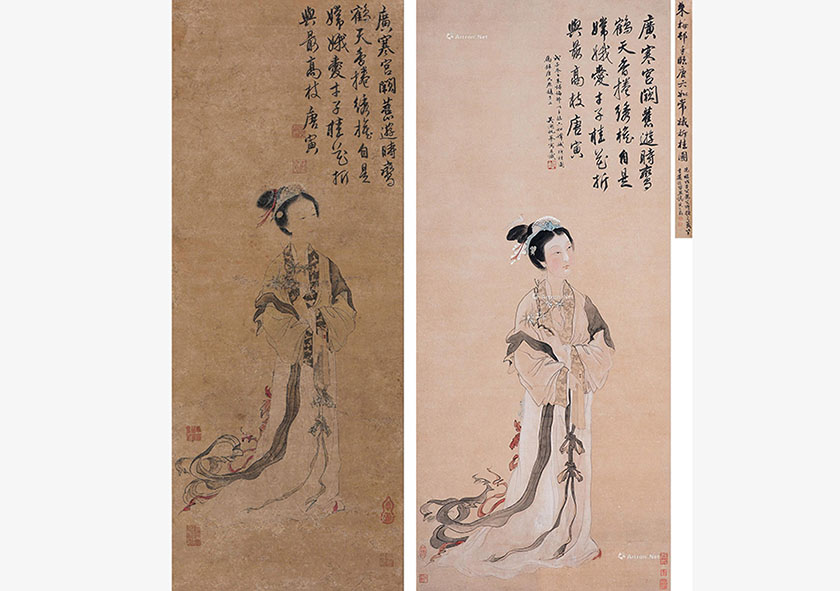 Deusa da lua chinesa nos olhos dos pintores