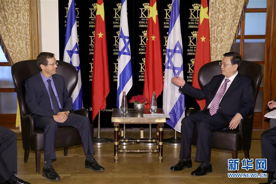Líderes chinês e israelenses prometem intensificar coopera??o bilateral