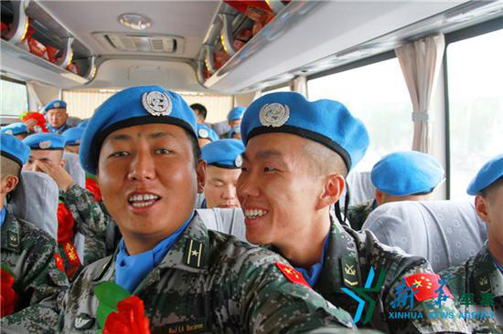 China envia novo grupo de for?as de manuten??o de paz para Libéria