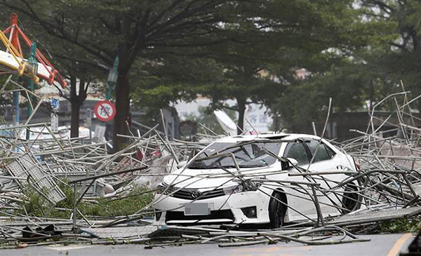 Tuf?o Megi deixa 4 mortos e 268 feridos em Taiwan
