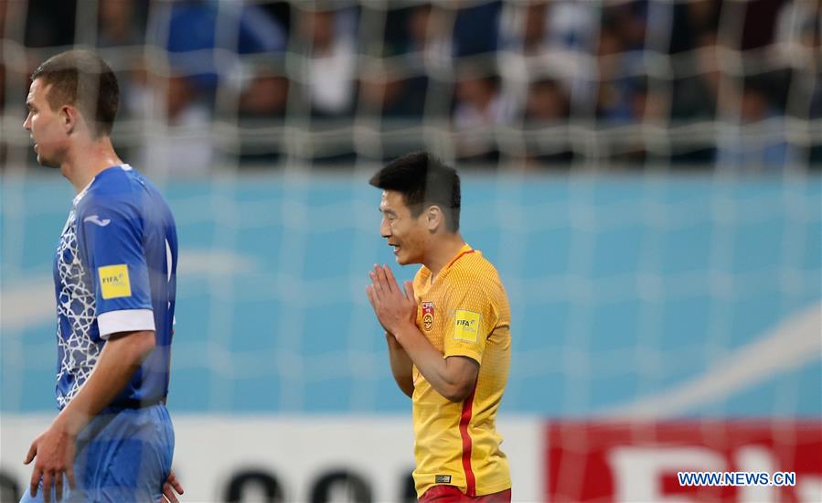 China sofre derrota perante Uzbequist?o e complica apuramento para a Copa do Mundo
