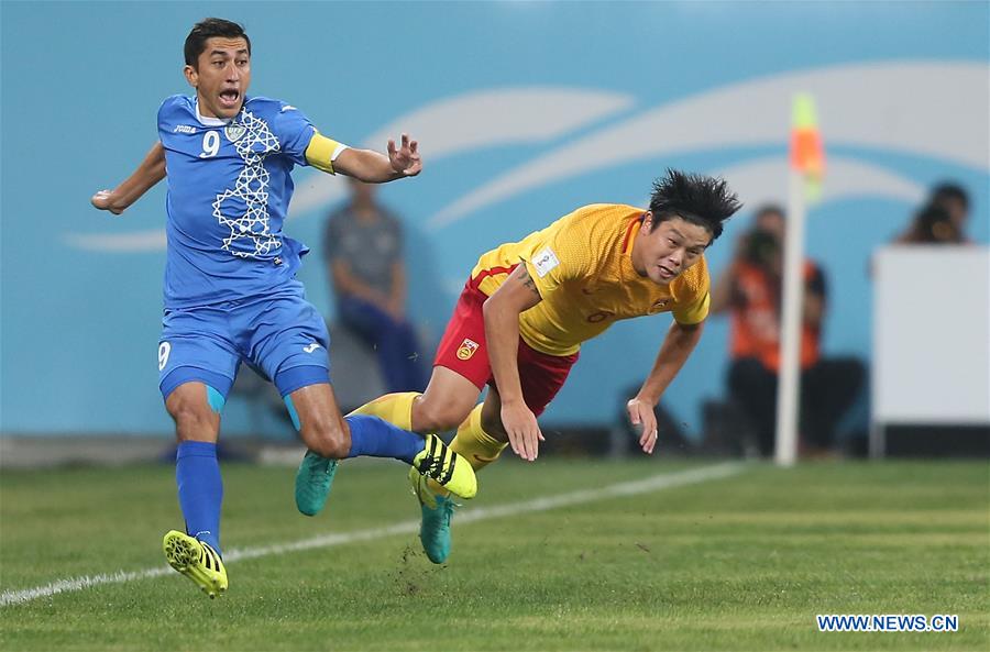 China sofre derrota perante Uzbequist?o e complica apuramento para a Copa do Mundo