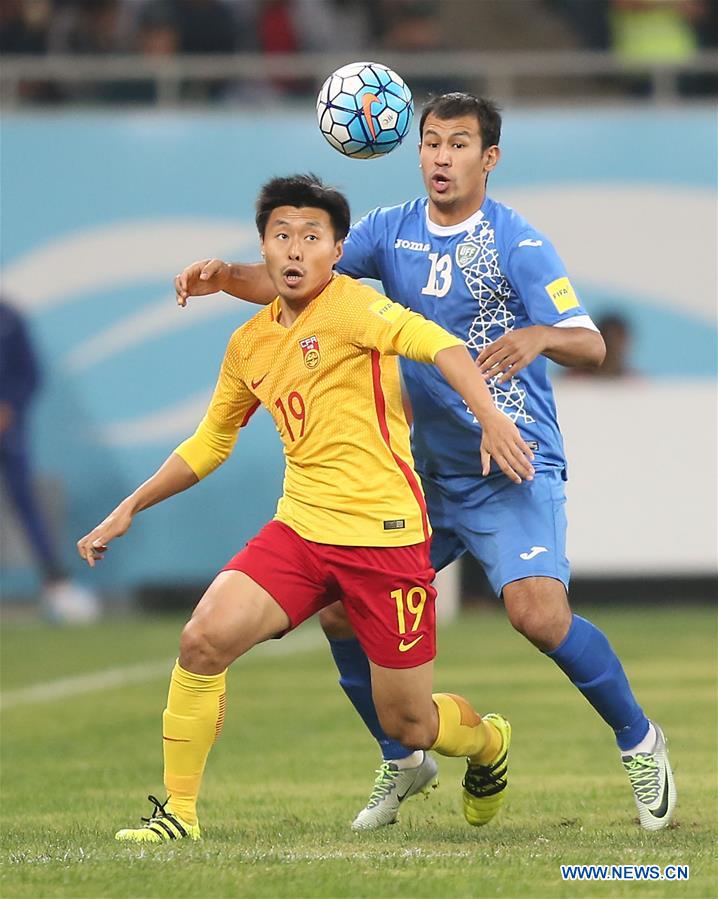 China sofre derrota perante Uzbequist?o e complica apuramento para a Copa do Mundo