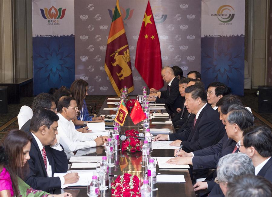 China e Sri Lanka prometem aprofundar coopera??o em Rota da Seda