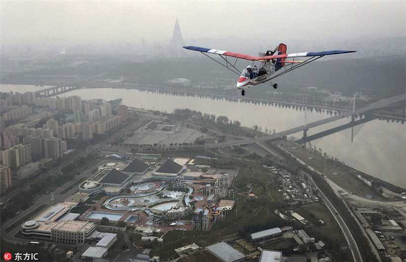 Aeroclube oferece vis?o panoramica de Pyongyang