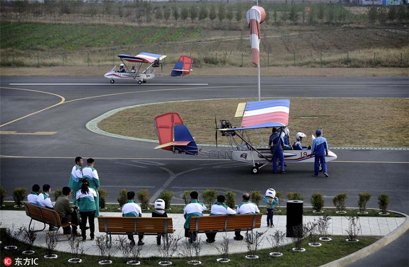 Aeroclube oferece vis?o panoramica de Pyongyang