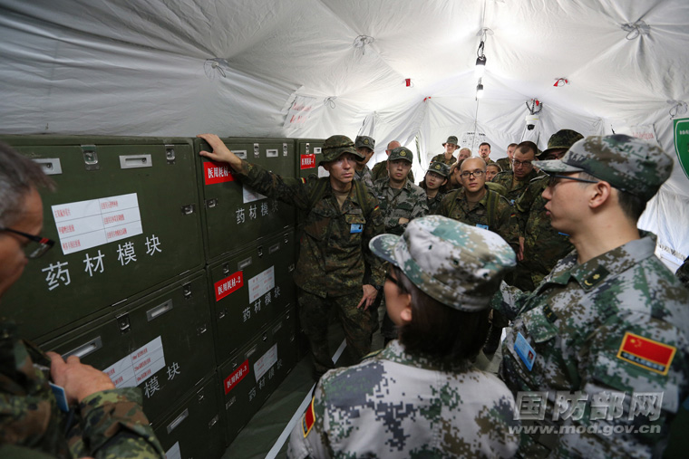 China e Alemanha fazem exercício de socorro médico