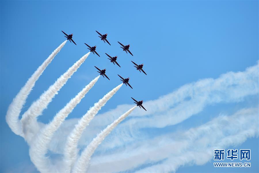 “Red Arrows” britanicos fazem demonstra??o na China