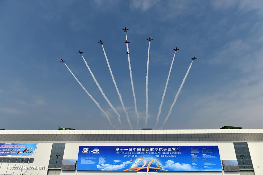 Red Arrows britanicos em destaque no Show Aéreo da China