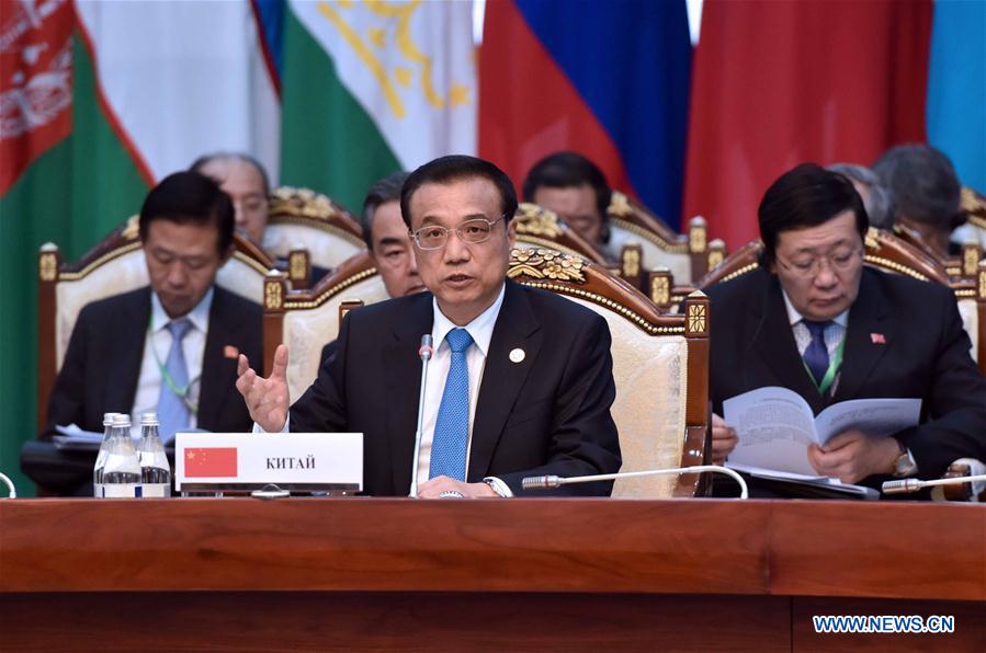 Li Keqiang participa da Reuni?o dos Primeiros Ministros dos Países Membros da OCS