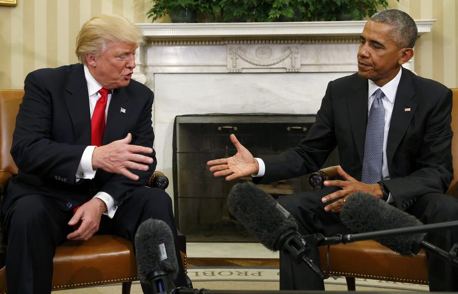 Obama se encontra com Trump na Casa Branca para discutir a transi??o de poder