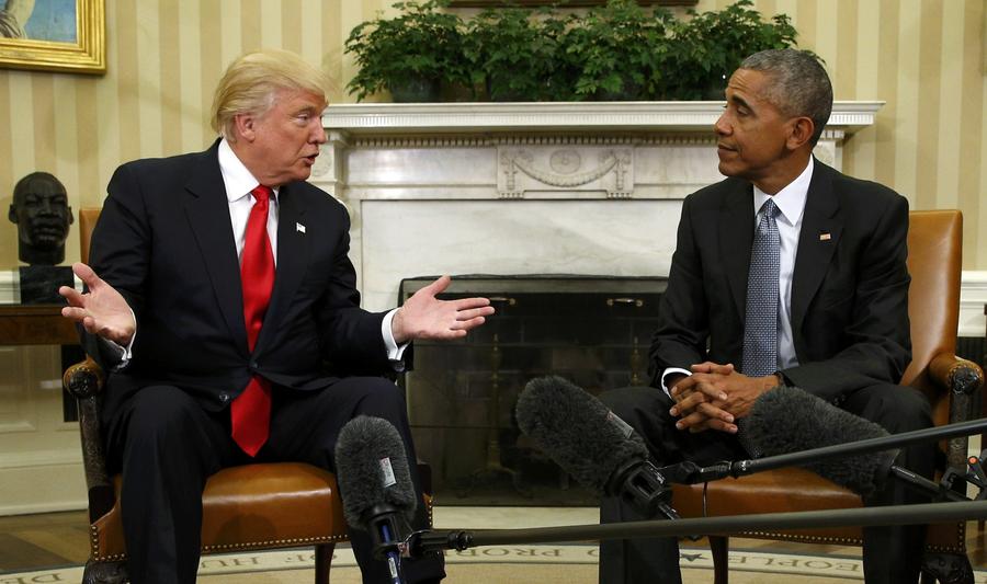 Obama se encontra com Trump na Casa Branca para discutir a transi??o de poder