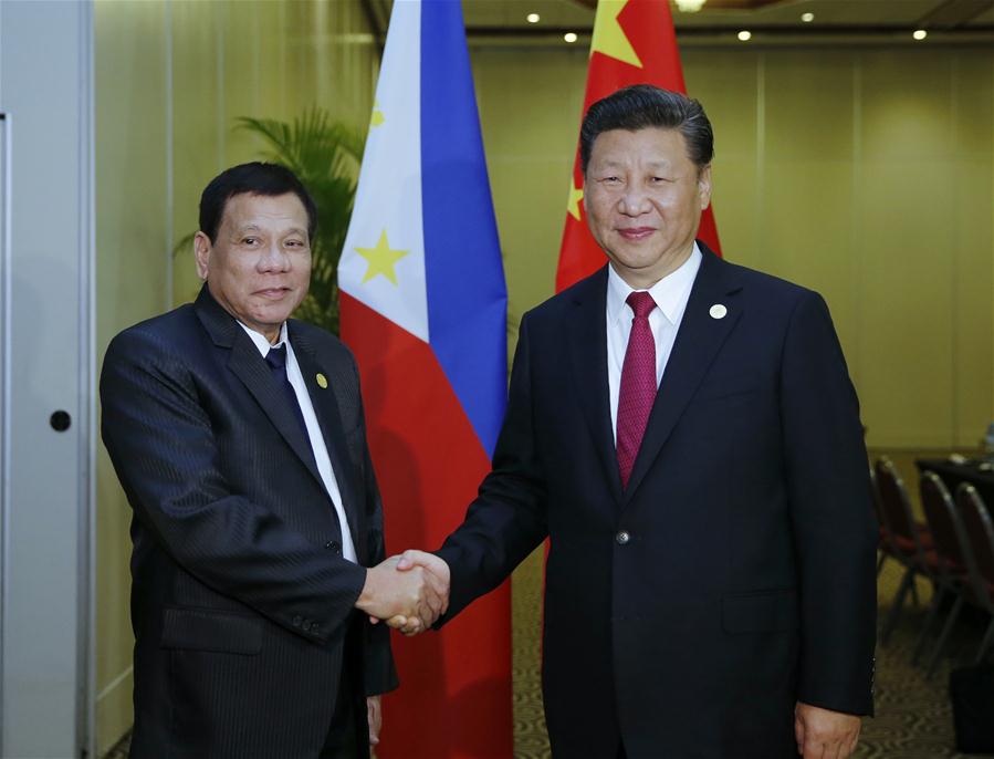 Xi e Duterte concordam em promover ainda mais la?os e coopera??o