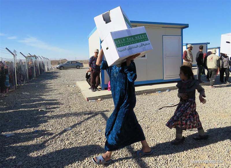 ONU: Mais de 68.500 pessoas deslocadas para opera??o militar de retoma de Mosul no Iraque