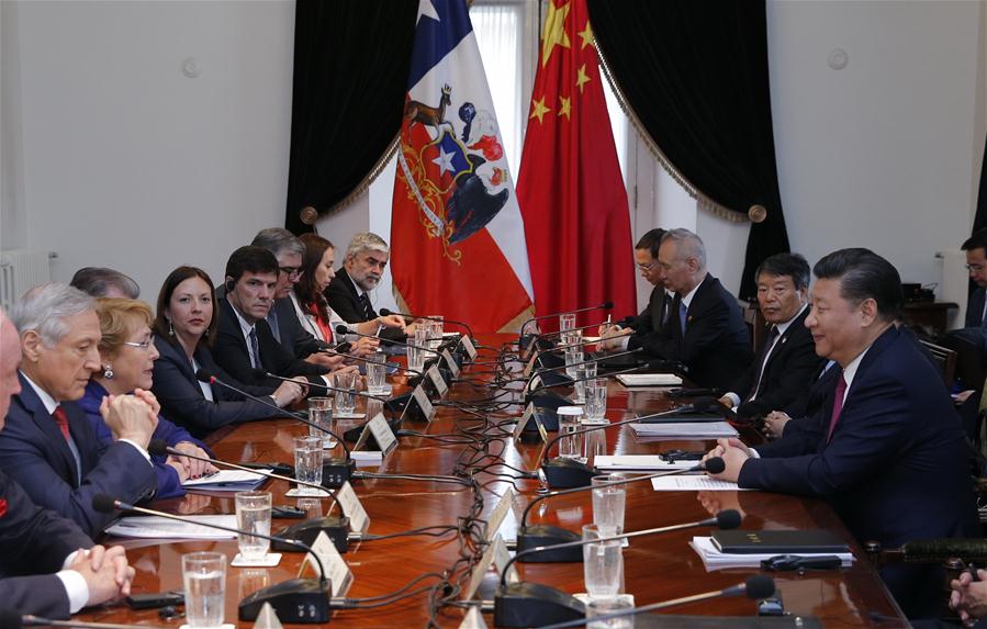 China e Chile elevam la?os para nível de parceria estratégica abrangente