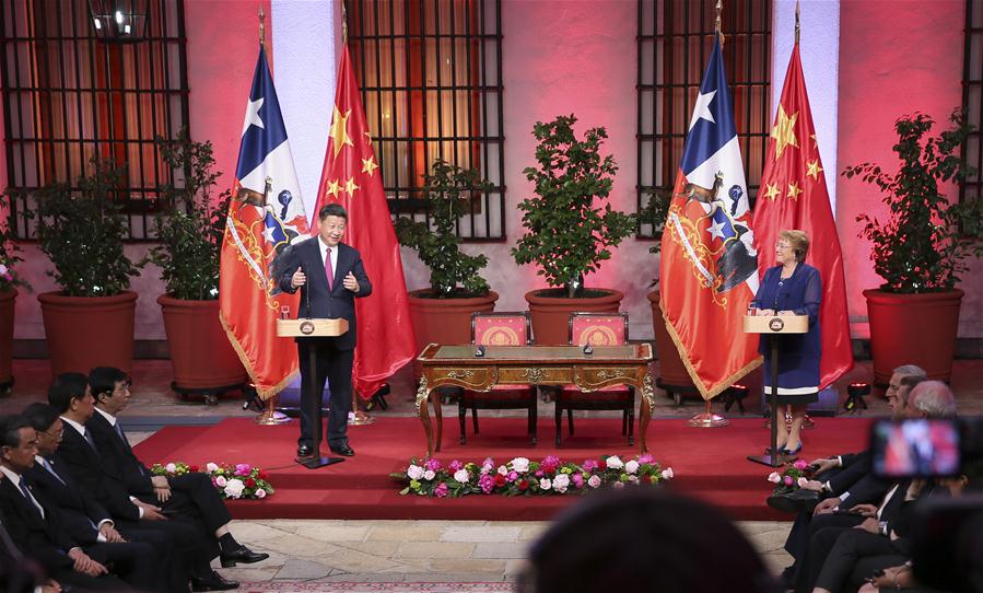 China e Chile elevam la?os para nível de parceria estratégica abrangente
