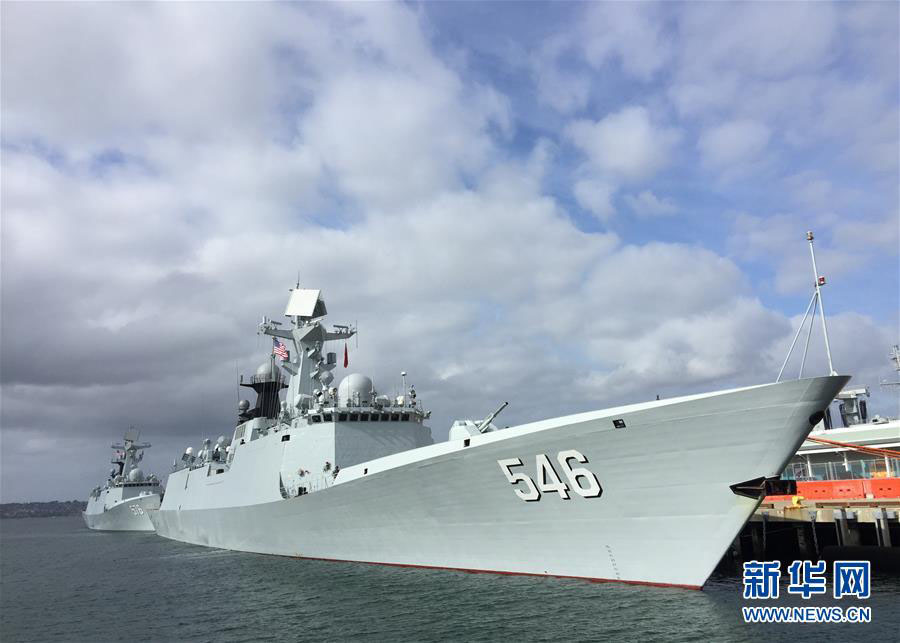 Esquadra naval chinesa visita os EUA