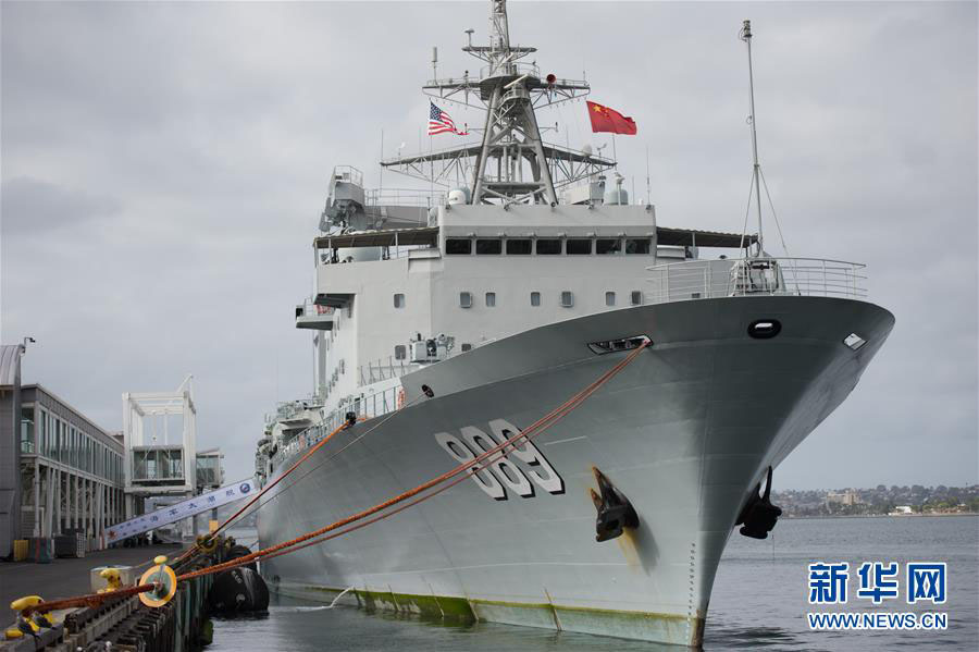 Esquadra naval chinesa visita os EUA