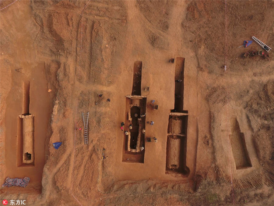 Túmulos antigos de várias dinastias encontrados em Guangzhou